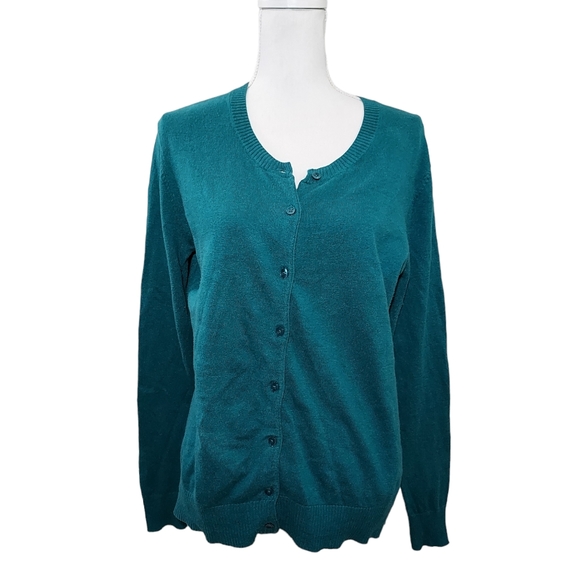 Gap Factory turquoise cardigan L - Picture 1 of 9